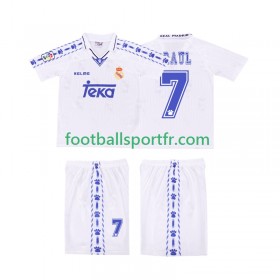 Tenue Real Madrid RAUL 7 Retro Enfant Domicile 1996 1997 Maillot de Foot